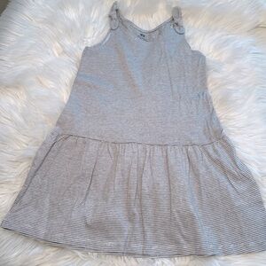 Striped Gray Kids Dress
